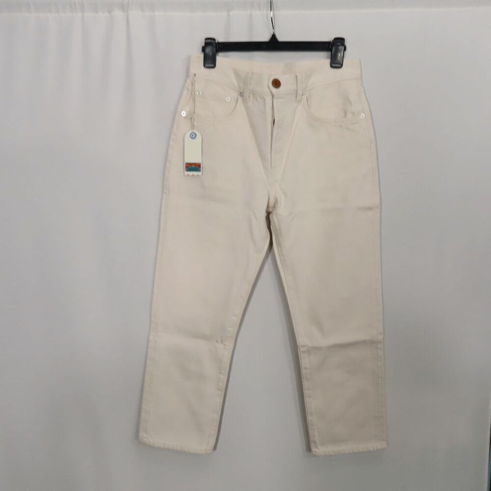 Daily Blue Hype Crop Jeans in Bone Size 28